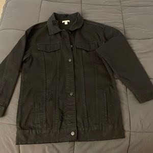 Black jean jacket
